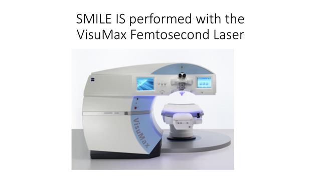 SMILE is performed with the VisuMax Femtosecond Laser